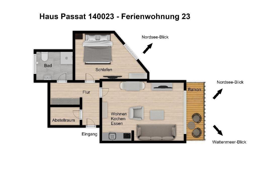 Haus Passat Ferienwohnung 23 فانجر أوخه المظهر الخارجي الصورة